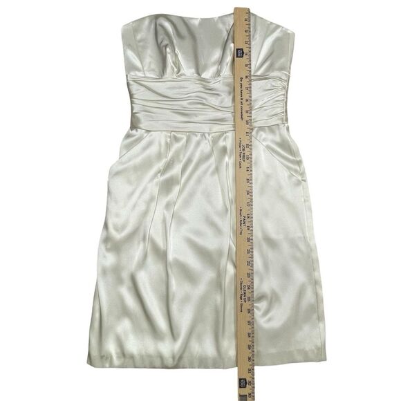 David’s Bridal Dress Ivory Pockets Strapless Short Women’s Size 6 - Picture 15 of 16